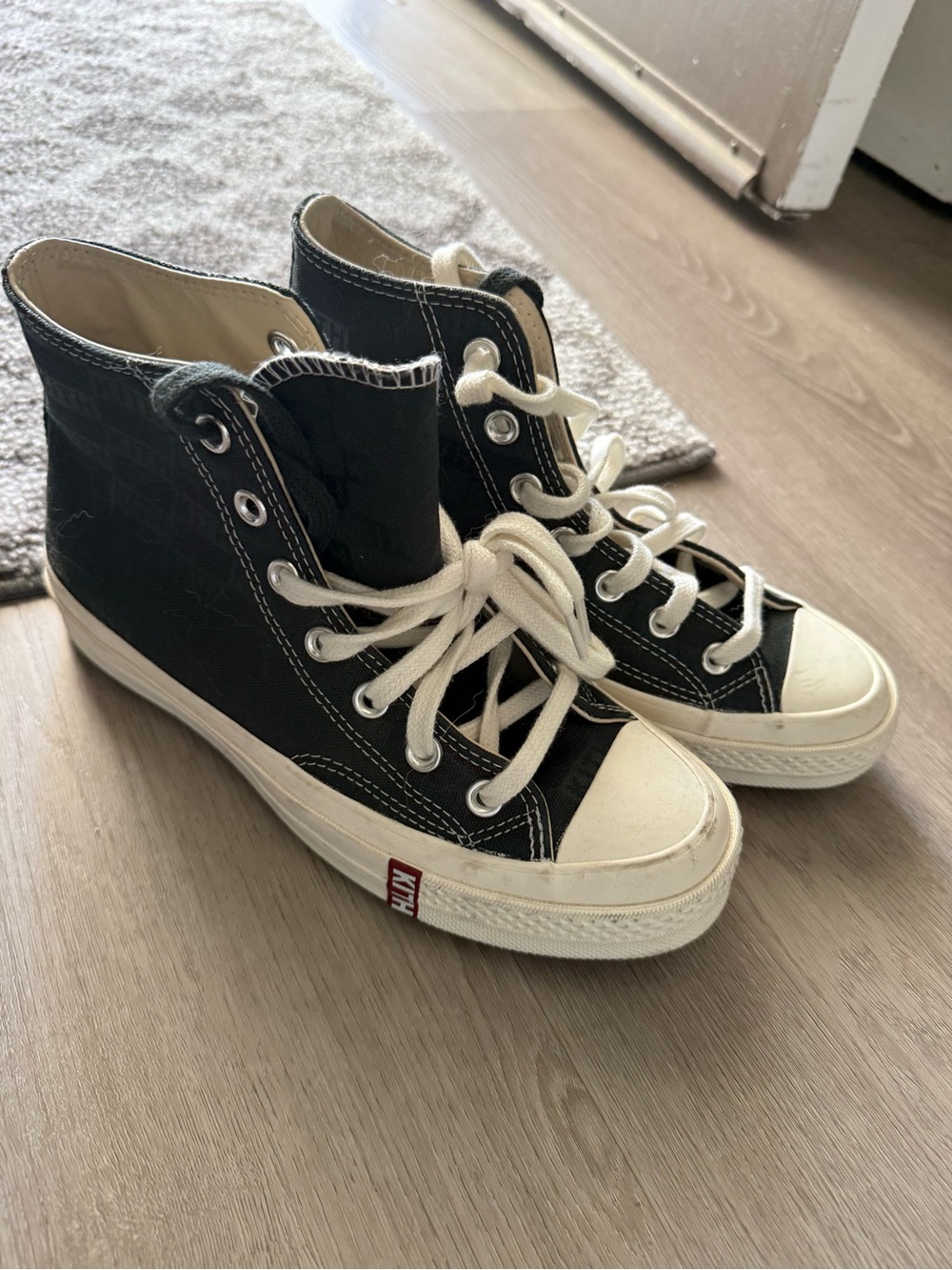 Kith Women’s Black and Cream High-Top
